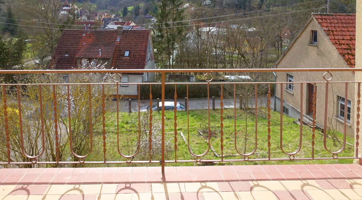 Blick vom Balkon