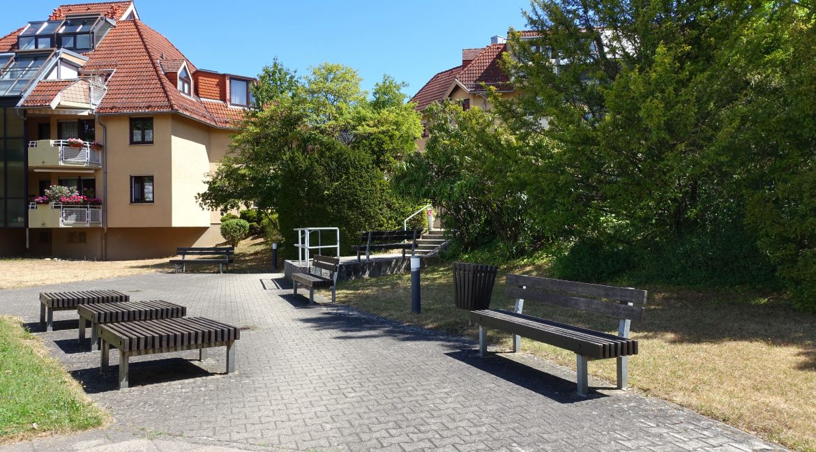 ruhiger Innenhof