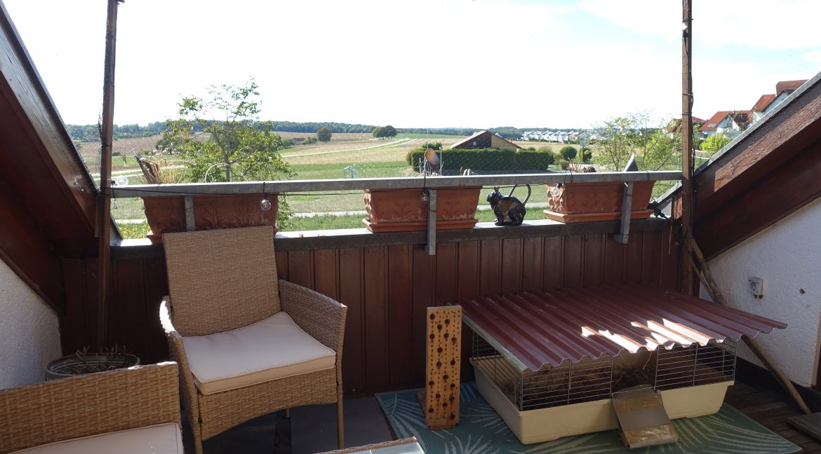 Freier Blick von Dachterrasse